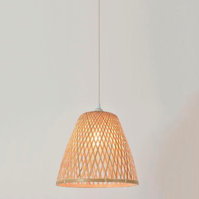 SUSPENSION CONIQUE EN BAMBOU NATUREL - MANUTAN COLLECTIVITÉS