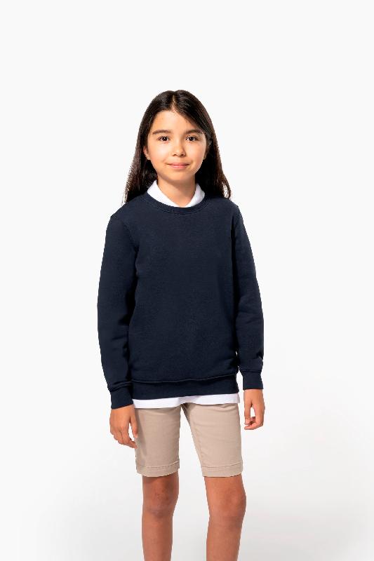 Sweat-shirt col rond enfant - Réf: K4038 - Kariban - 80% coton, 20% polyester - Fabriqué au Portugal_0