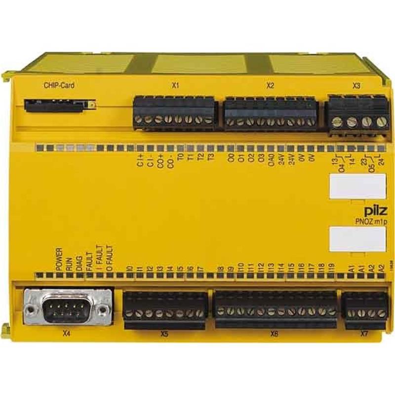 Système de sécurité configurable PNOZmulti 773100 - PNOZ m1p base unit avec 20 entrées digitales et homologations CE, cULus, TÜV_0
