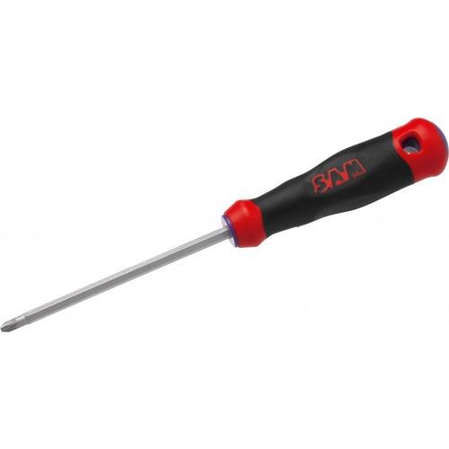 TOURNEVIS POZIDRIV À LAME HEXAGONALE ET MANCHE BI-MATIÈRE - PZ1 - LONGUEUR 100 MM SAM OUTILLAGE