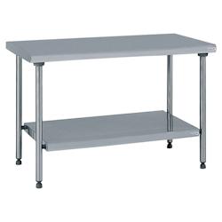 Tournus Equipement Table inox centrale avec étagère inférieure fixe longueur 1500 mm Tournus - 424974 - plastique 424974_0