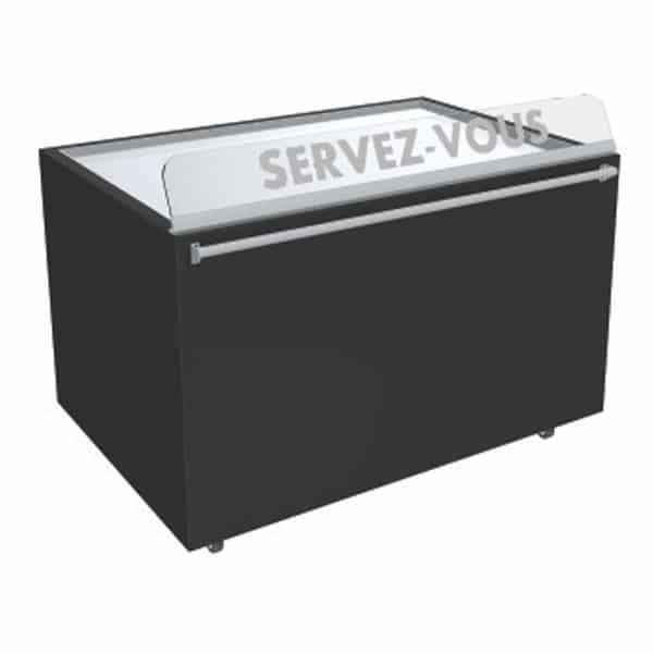 Vitrine neutre en libre-service hauteur 860/1010 mm (Longueur, mm: 1125)_0
