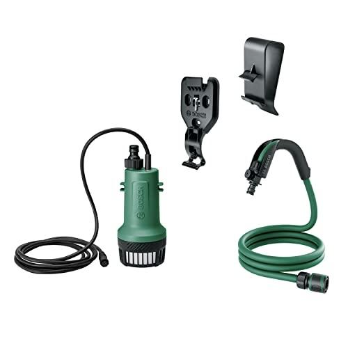 Pompe à eau submersible sans fil Bosch - Kit de rallonge GardenPump 18V-2000 - pour récupérateurs d'eau de pluie, refoulement jusqu'à 25 m_0