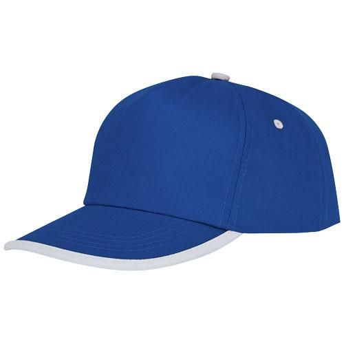 Casquette 5 panneaux avec piping Nestor - passepoils - fermeture velcro - 100% coton twill 175 g/m²_0