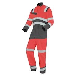 Cepovett - Combinaison 1 Fag Fluo Safe XP Rouge / Gris Taille L - L rouge 3603624979607_0