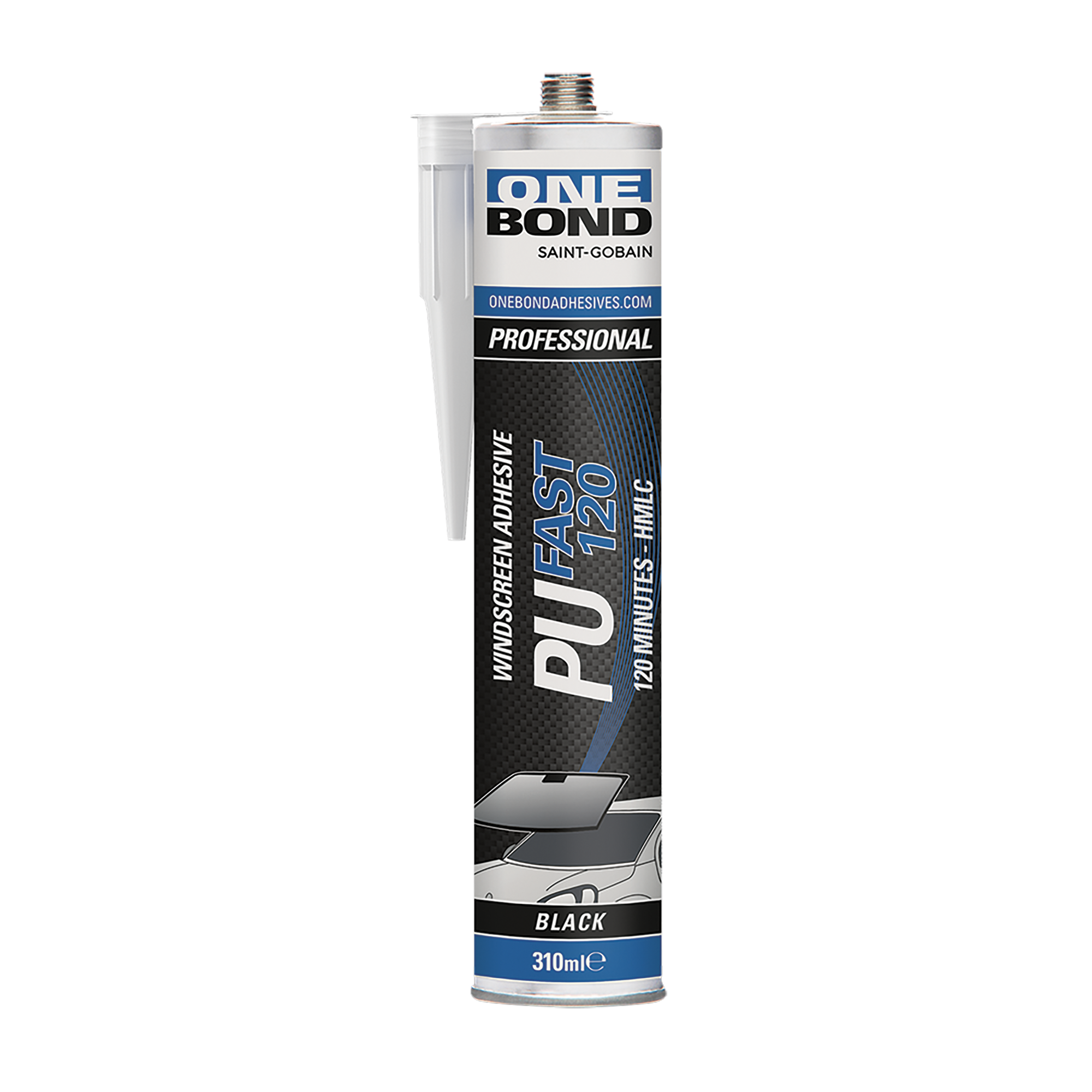 Colle pour vitrage de voitures et collage structurel - OneBond PU Fast 120 - Séchage rapide en 2 heures_0