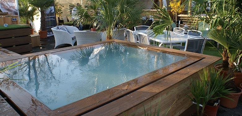 Combi Spa Design - Spa-jacuzzi de nage avec hydromassage et éclairage LED - Modulable et personnalisable_0