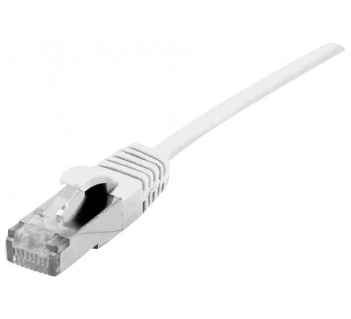 Dexlan cordon RJ45 CAT 6A S/FTP ultra-fin blanc - 5 m - LS0H avec blindage haute performance_0
