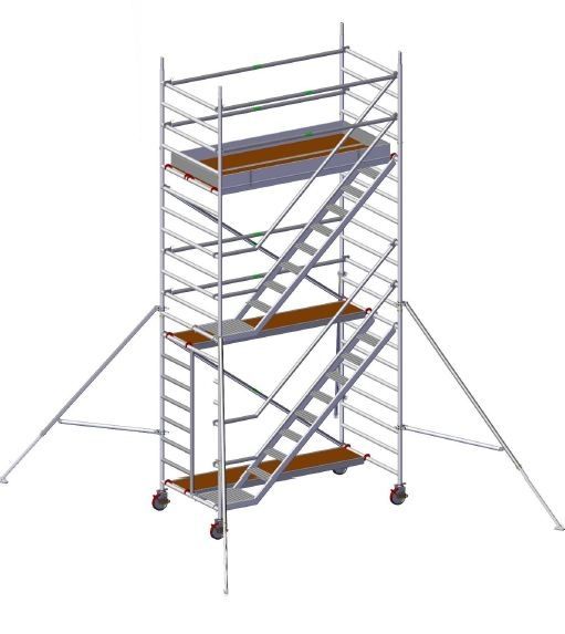 Échafaudage roulant venus - fortal sa - charge d’exploitation par module de plancher 200 kg/m²_0