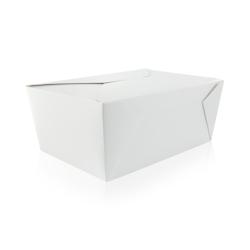 FIRSTPACK FHC - 160Pcs - Boite repas carton blanc - 226x167x92mm, 3000ml - blanc en carton 210BIO4_0
