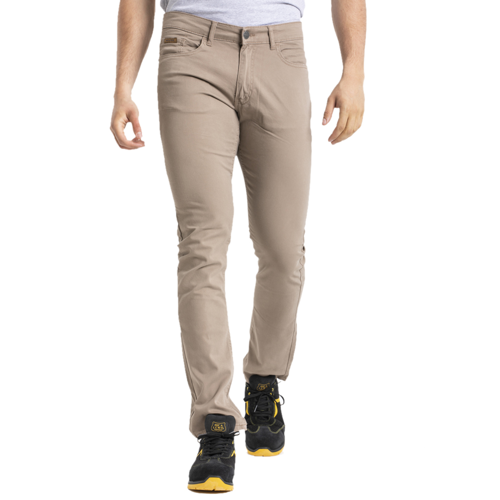 Jean WORK10 Stretch 98% coton 2% élasthanne 260g (Beige) - PCP36-38 - Rica Lewis_0