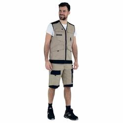 Lafont - Gilet de travail sans manches TROWEL Beige / Noir Taille XL - XL beige 3609702959110_0