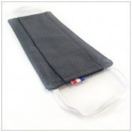 Masque en tissu VDM - 3 couches - couture renforcée - lavable 60°C - 100% coton - fabriqué en France_0