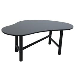 Oviala Business Table basse décor mélaminé noir - noir Bois massif 112624_0