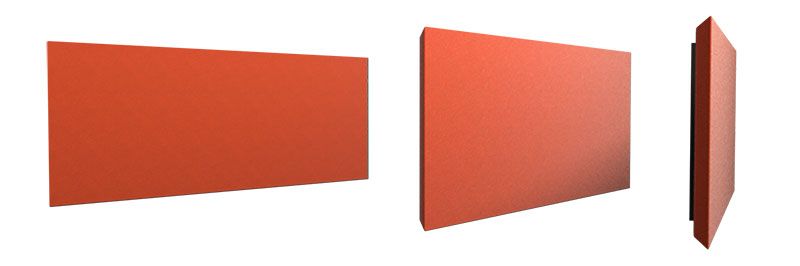 Panneaux acoustiques muraux kletone - absorbeur de bruit - wellko - 445 x 1195 x 50 mm 4.00 kg_0