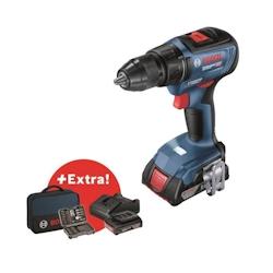 Perceuse-visseuse Bosch Professional Gsr 18v-50 + 2 Batteries 2,0ah + Chargeur Gal 18v-20 + 43 Accessoires + Sacoche - 4059952552590_0
