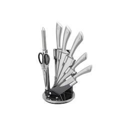 ROYALTY LINE Set De Couteaux Avec Support 8 Pieces Royaltyline RLKSS600 - gris 5407004741307_0
