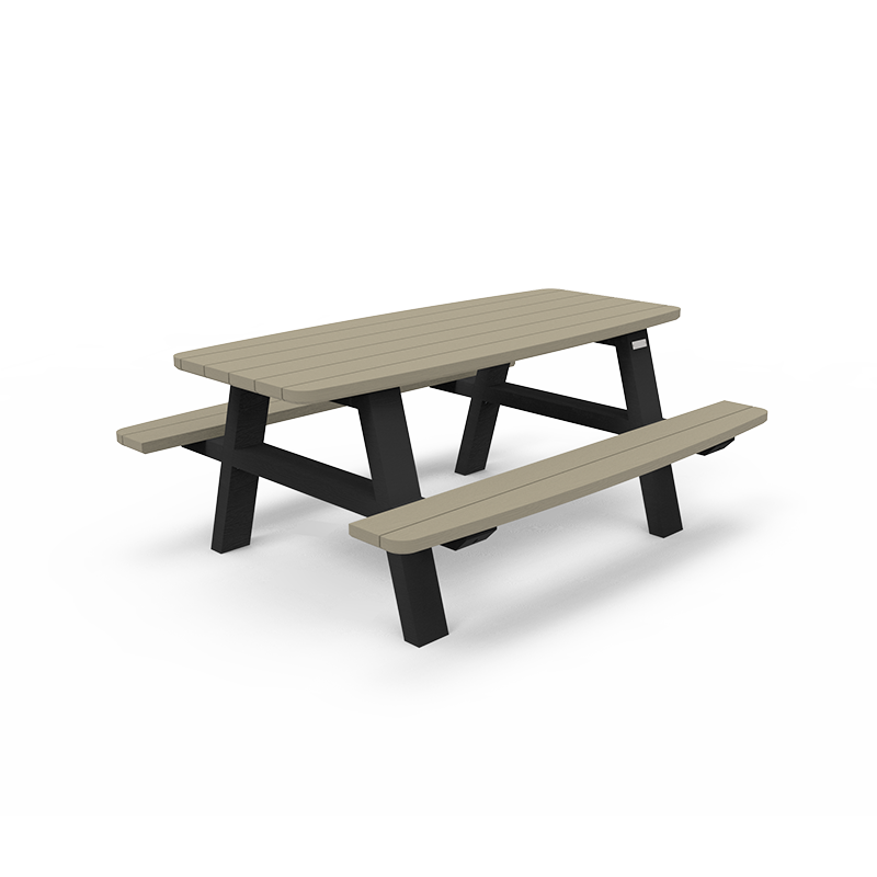 Table de pique-nique CURVE largeur 1800 mm Piet. Noir - STD OR-TPN-06_0