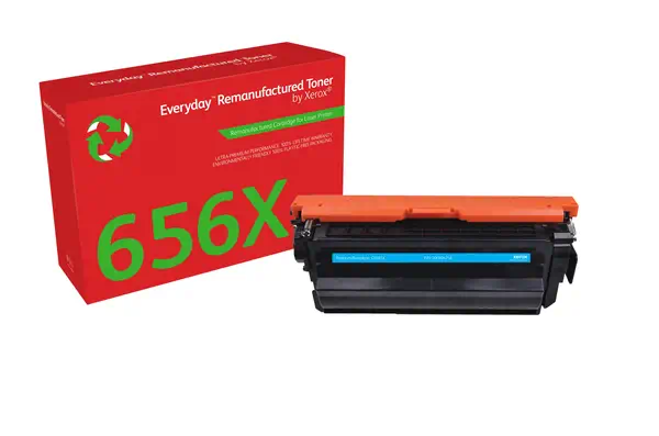Toner remanufacturé Cyan Everyday¢ de Xerox compatible avec HP 656X (CF461X), Grande capacité_0