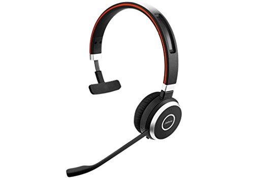 Jabra Evolve 65 UC Mono (6593-829-409) - Casque monophonique filaire/Bluetooth avec 30m de portée et 10h d'autonomie_0