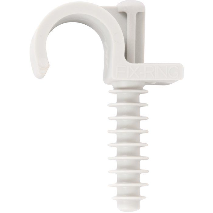 300503 - Colliers de fixation Sider - Capacité de serrage 18 mm - Cheville plastique blanc - Vendu par 100_0