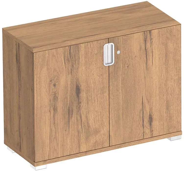Armoire à portes battantes So Laroya - 2 portes - 1 étagère amovible - L: 100 cm x P: 42 cm x H: 76,60 cm_0