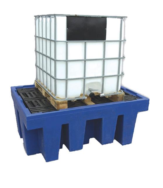 Bac de soutirage - 1 IBC - RMVBB1BDI - Polyéthylène - Rétention 1100L - Dimensions 1760x1350x710mm_0