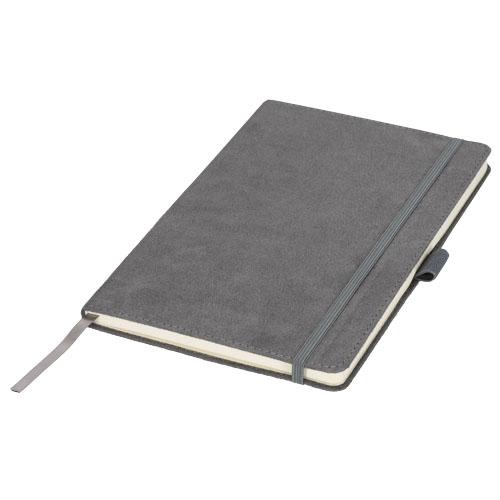 Cahier A5 imitation daim Carbony - couverture rigide, 80 feuilles crème, pochette arrière et boîte cadeau_0