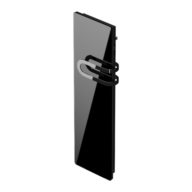 CAMPAVER BAINS Nativ Radiateur connecté 700W + Soufferie 800W Verre massif Noir astrakan - Intuis - K165125_0