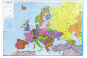 Carte d'europe plastifiée_0