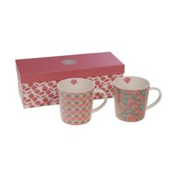 Coffret de 2 mugs Tilly -  45 cl Décoré Rond Porcelaine Amadeus 9.5x9.5 cm - multicolore porcelaine 3520071974712_0