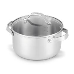 Faitout Cicla avec couvercle en verre 20 cm en acier inoxydable recyclé -  Argent Rond Inox Beka 26x cm - argenté inox 3458160004906_0