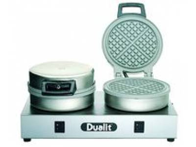 Gaufrier électrique Dualit professionnel 230 volts - 241550 - capacité 100 gaufres/heure - empreintes en fonte_0