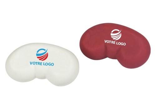 Gomme publicitaire en forme de rein - disponible en blanc_0
