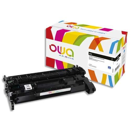 Toner remanufacturé OWA compatible Canon 2199C002 - Noir - 3100 pages - Certification DIN33870-1, Nordic Ecolabel, ISO/IEC 19752_0