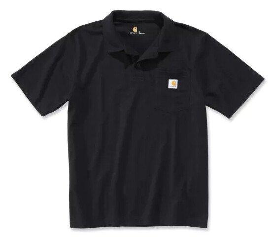 Polo en maille piquée Noir - Tailles : S_0