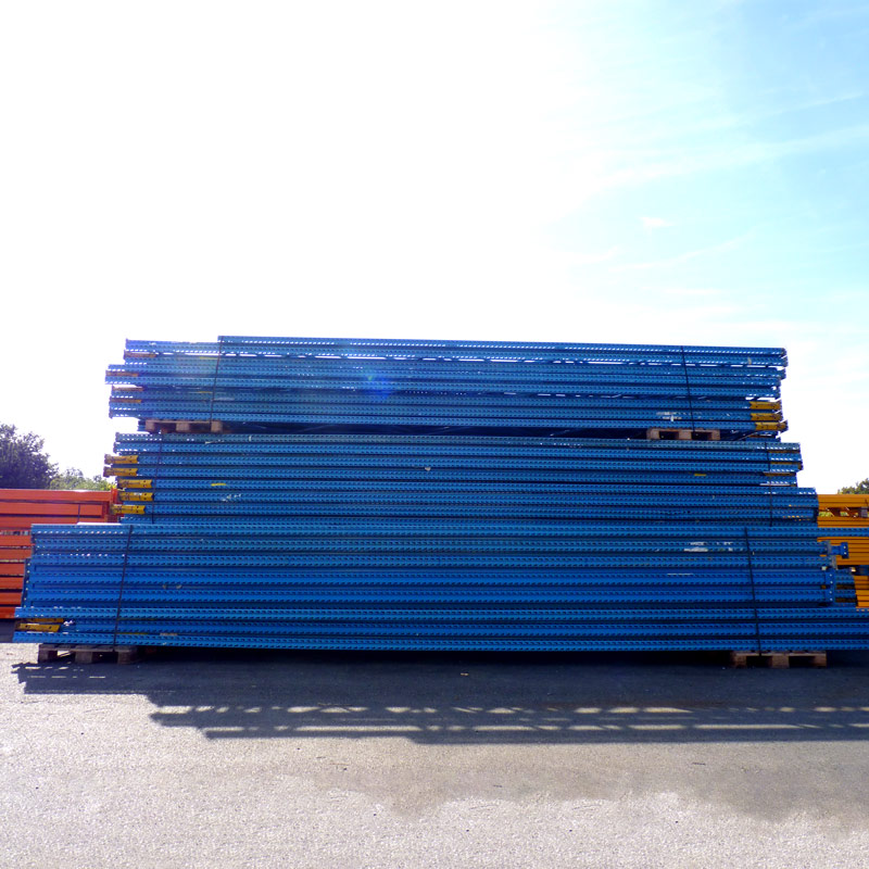 Rack à palettes d'occasion - 88 mètres linéaires - 30 échelles 3500mm/850mm - 234 lisses 2860mm 1,8 tonnes_0
