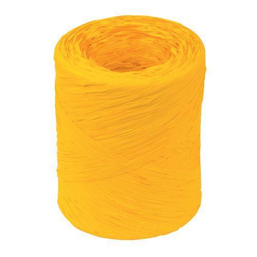 RAPHIA JAUNE LONGUEUR 200M LARGEUR 15MM