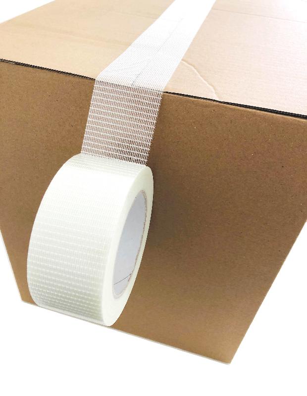 Ruban adhésif armé « chaîne et trame » - 337257 – 75 mm x 50 m_0