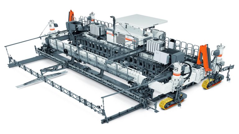 SP 124 L - Machine à coffrage glissant Wirtgen - 272 kW / 370 ch - Largeur de pose jusqu'à 12 m_0