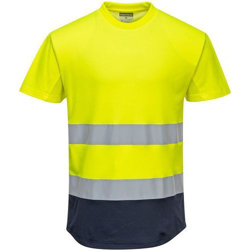 T-SHIRT HAUTE-VISIBILTIÉ AÉRÉ BICOLORE C395 BLEU/JAUNE XL - PORTWEST