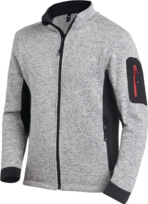 Veste en polaire tricotée CHRISTOPH taille XXL gris/noir 100 % PES 1 un. FHB_0
