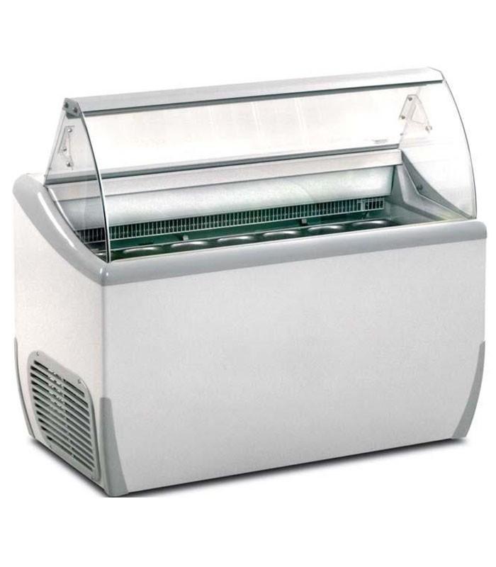 Vitrine à crèmes glacées J 7 Extra - J 9 Extra - température -18°C à -25°C avec vitres bombées et dégivrage automatique_0