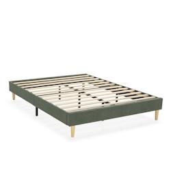 VS Venta-stock Base rembourrée Bari 160x200 cm Vert - vert polyester I24156_0