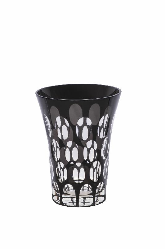 GOBELET FORME HAUTE NOIR 27 CL TWINS GEMINIANO COZZI VENEZIA 1765