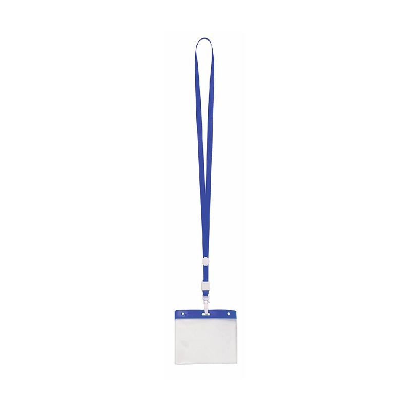 50x Corde / Lanière et Porte-noms / Badge Basic Bleu - 8412536821172_0