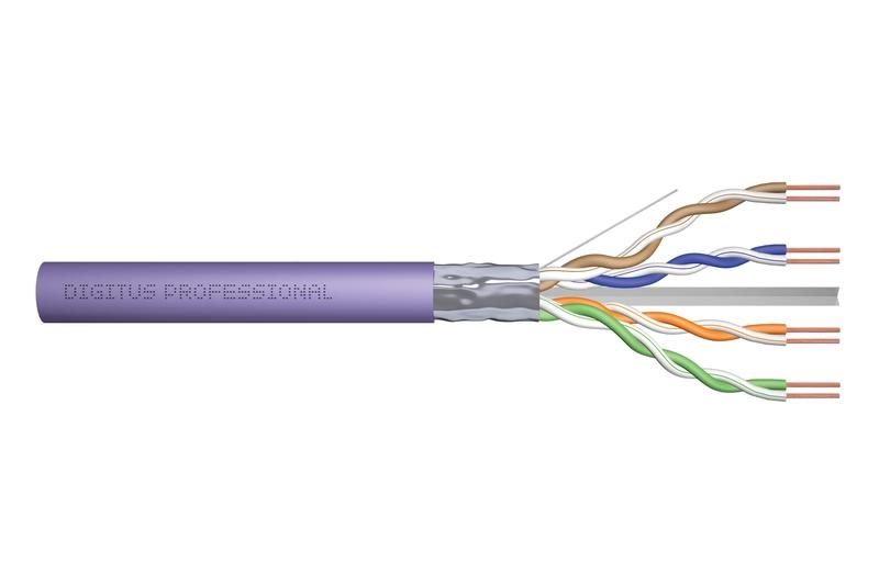 DIGITUS DK-1624-VH-305 - Câble réseau Cat6 F/UTP (FTP) 500 m - Violet - LSZH - PoE - Certifié CPR classe Dca_0