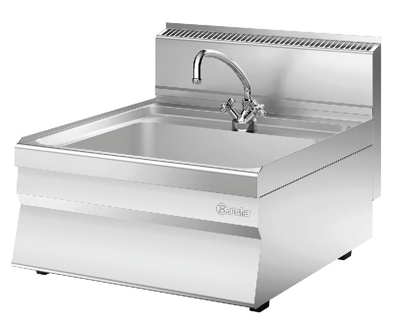 Évier 650 Snack - L400 x P650 x H295 mm - Bac L500 x P400 x H150 - Marque BARTSCHER_0