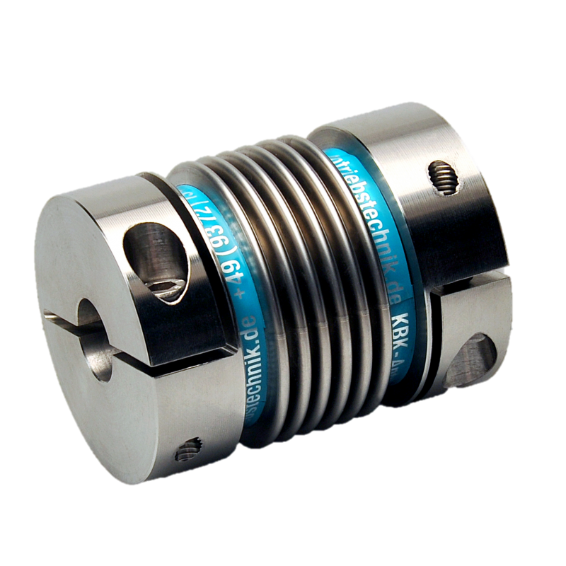 Accouplement flexible en inox KB4VA - série élastique à soufflet - serrage concentrique - moyeux inox_0