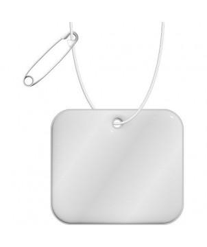 ATTACHE RÉFLÉCHISSANTE RECTANGULAIRE EN PVC H-20 RFX, XL - BLANC - ACCESSOIRES DE SÉCURITÉ PUBLICITAIRES